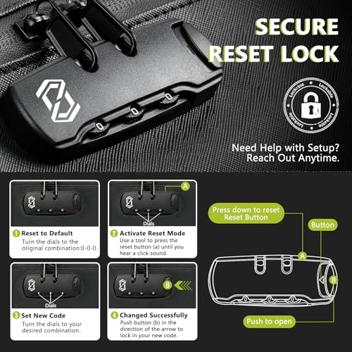 Image of OZCHIN Smell Proof Bag with Combination Lock File Organizer Case Container Medicine Odorless Storage Lock Box Great Gift for Friend (grey, L)