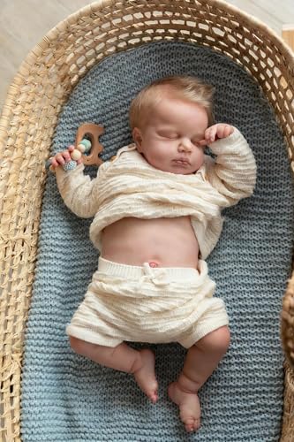 Muñeco Reborn Niño 20 Pulgadas Ojos Cerrados Cuerpo Vinil miniatura 2
