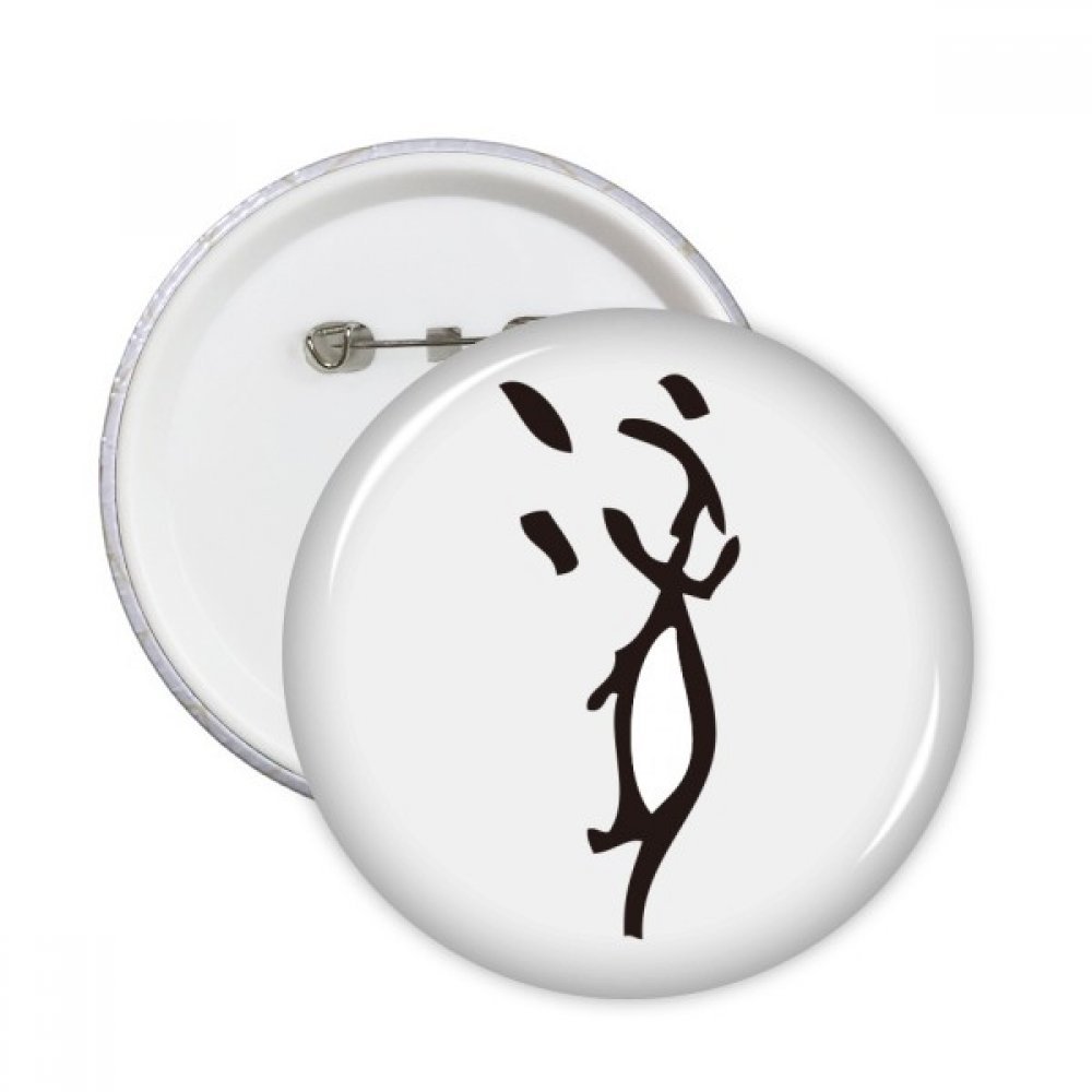 Pins Zodiaque chinois Rat DIYthinker, badge rond XL robuste pour customiser vos vêtements