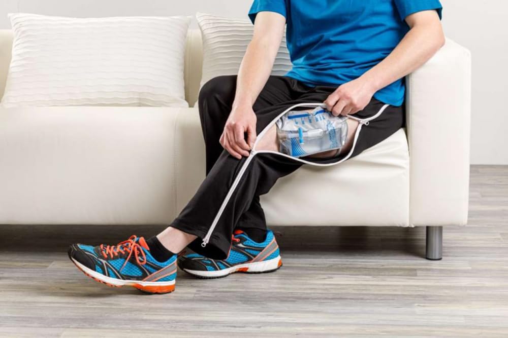 SoNa24 – Pantaloni terapeutici RehaFlex di Suprima, pantaloni da jogging + cerniera a 4 vie, abbigliamento per pazienti, pantaloni per la cura della demenza, abbigliamento per la cura (XXL)