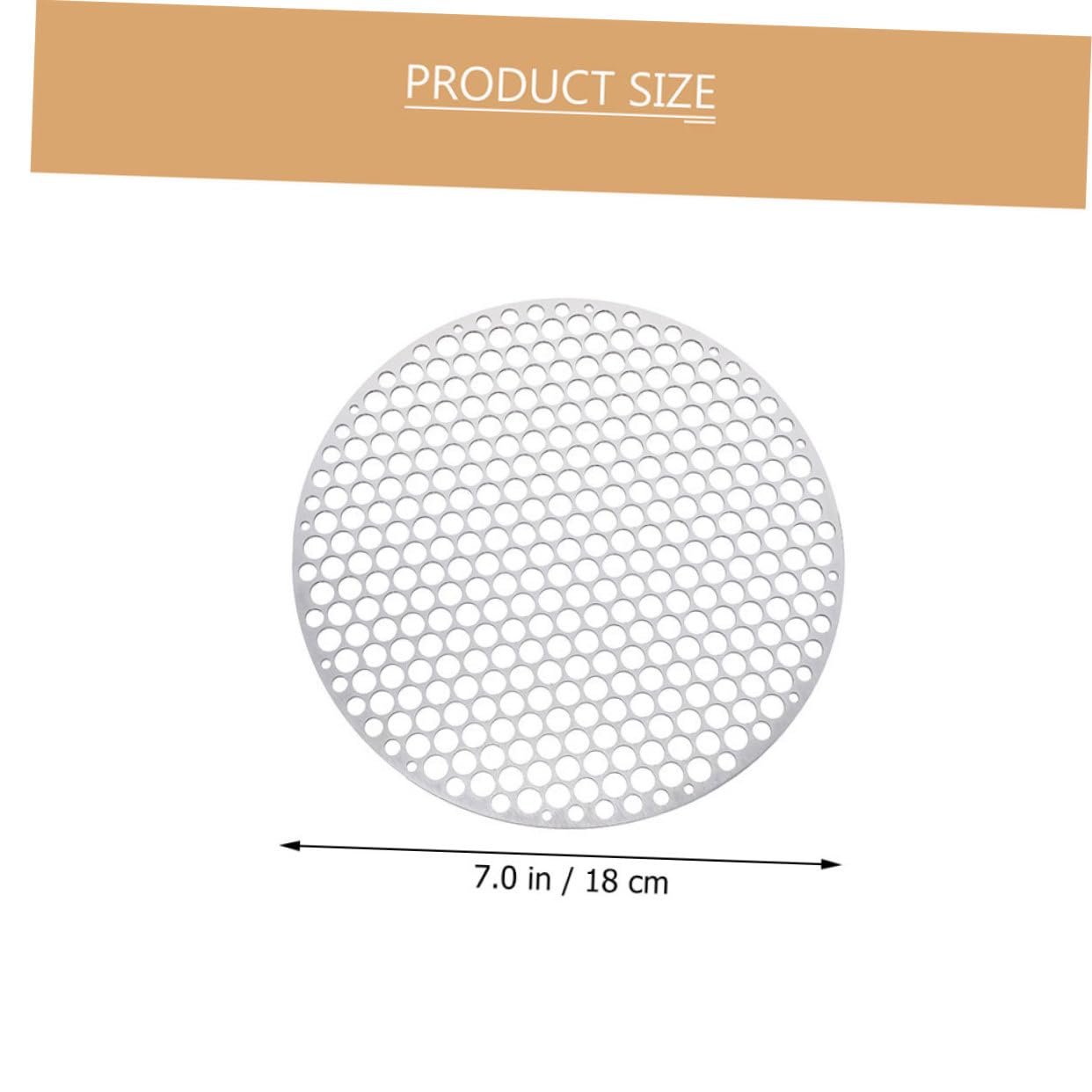 Cabilock Round Grill Mesh Mesh for Barbecue Camping Outdoor Cooking Multi Function Wear Resistant Grill Rack for Vegetables Meat Fish More