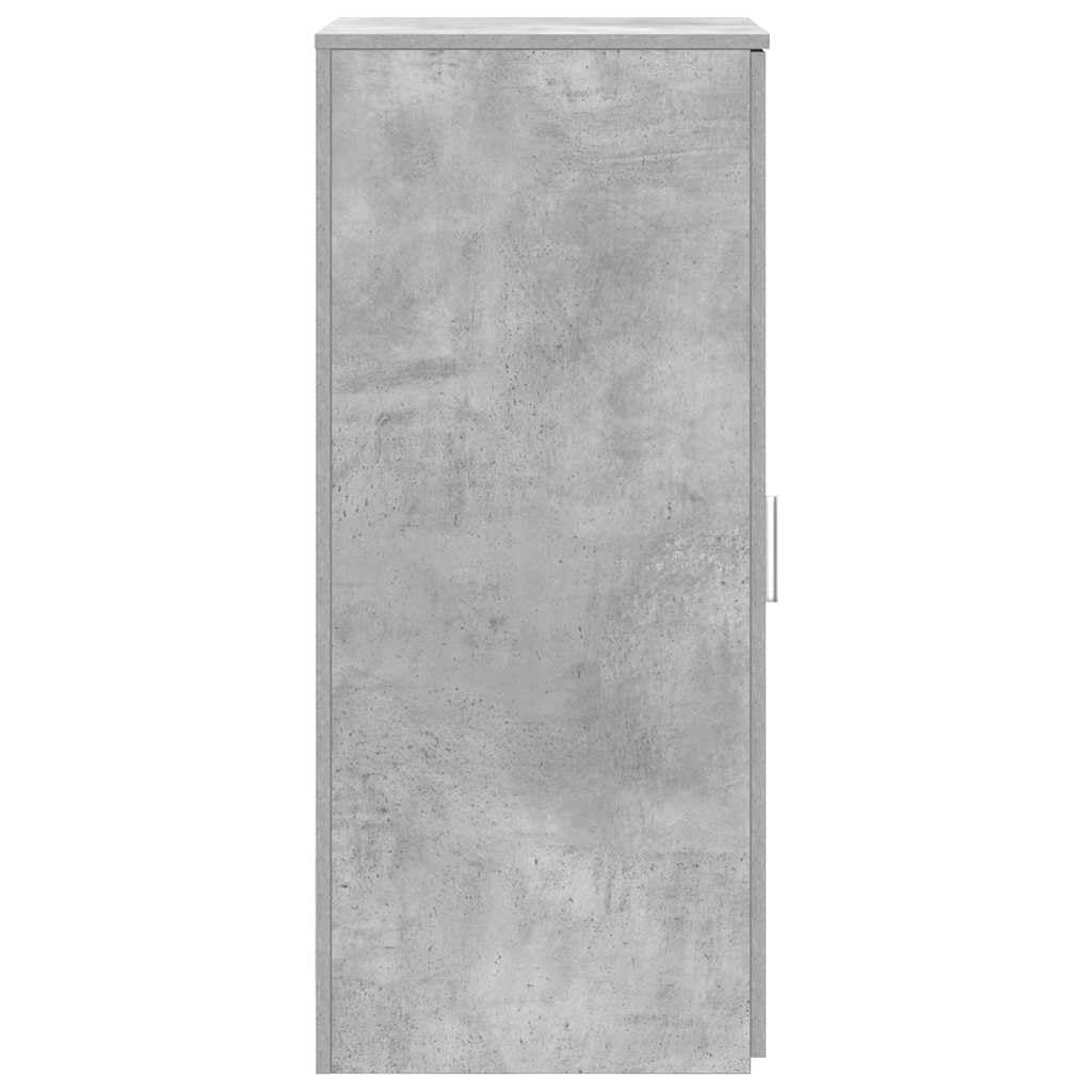 Armadio portaoggetti, 40 x 45 x 103,5 cm, in legno, grigio cemento