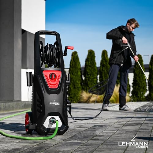 LEHMANN Hochdruckreiniger mit Induktionsmotor, 3000 W, max. 260 bar, 492 l/h Fördermenge, 12m...