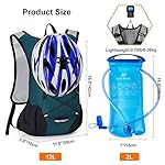 Lightweight Hydration Backpack, Running Backpack with 2L Water Bladder, Hydro Water Daypack for Cycling Hiking Rave for Men Women - Image 5