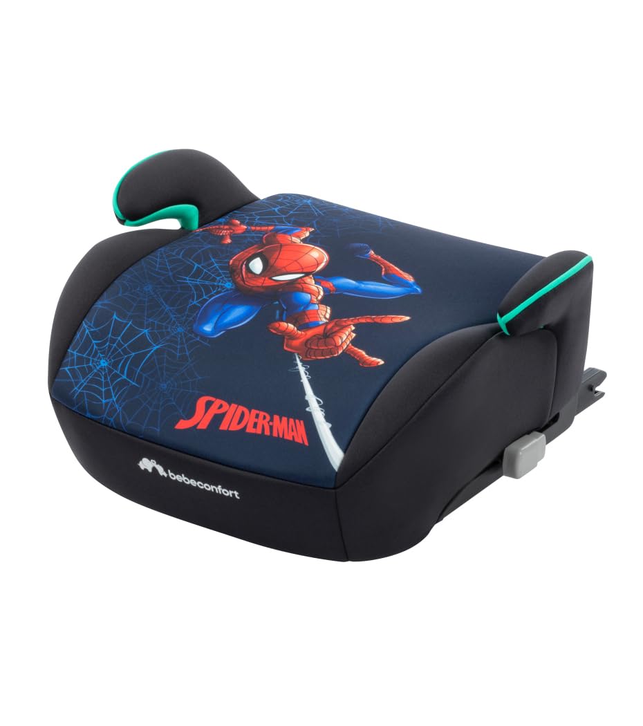Bebeconfort Disney Gaia i-Fix​ Asiento Elevador ISOFIX, Silla Coche Spiderman para Niños y Niñas de 6 a 12 años, 22-36 kg, 128-150 cm, Portátil, Cómodo, Compacto, Ligero, Fun Spiderman