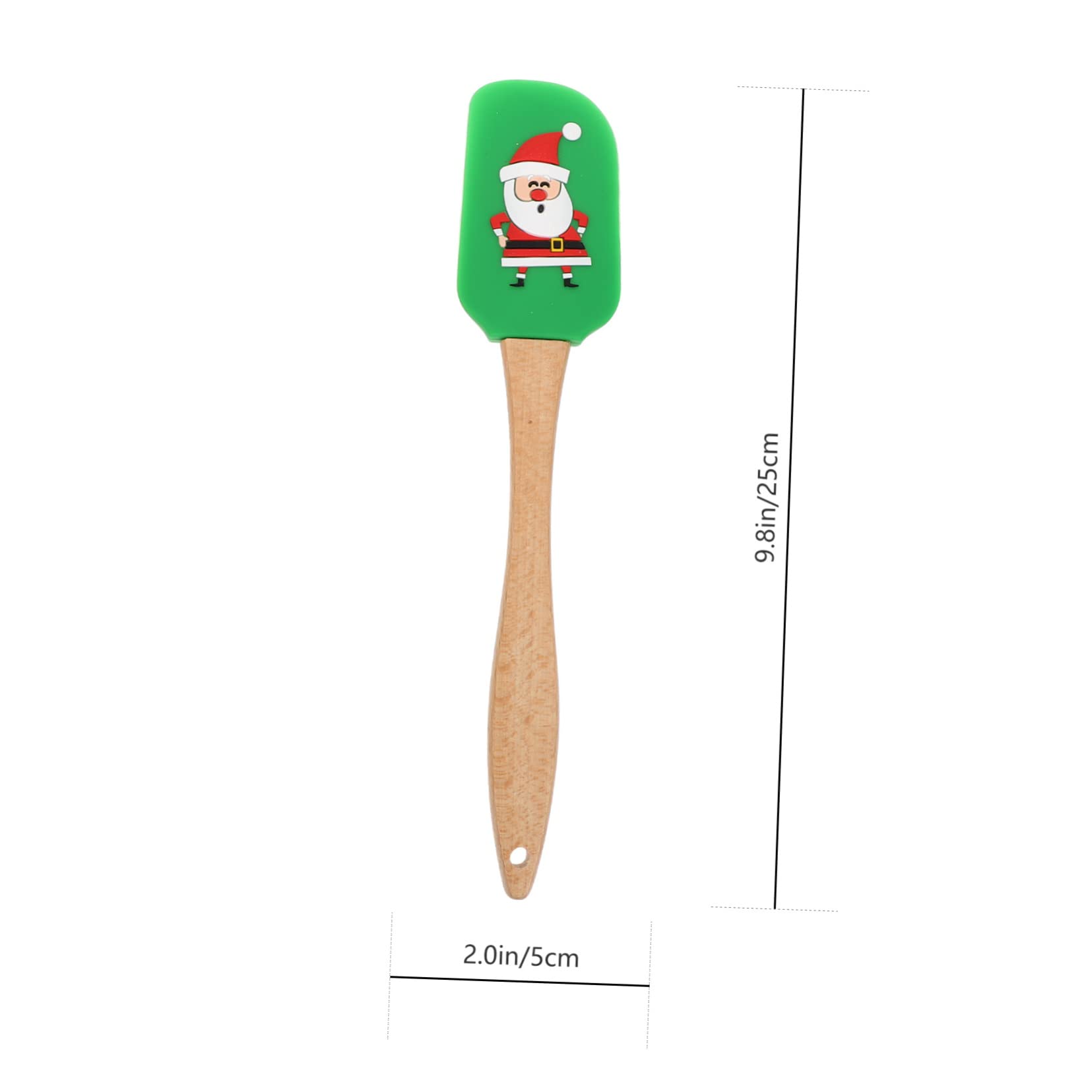 LIFKOME 4piezas Espátulas De Silicona Para Tartas y Masa Mango De Utensilios De Cocina Para Decoración y Mezcla Temporada Navideña