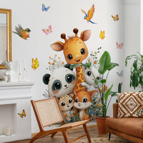 Vinilo decorativo Safari Jungla Amigos para niños 47 pulgadas miniatura 4