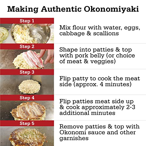 Otafuku Okonomiyaki Flour For Japanese Okonomiyaki Pancakes, 12 Servings, 15.9 Oz (1 Lb) #TOP4
