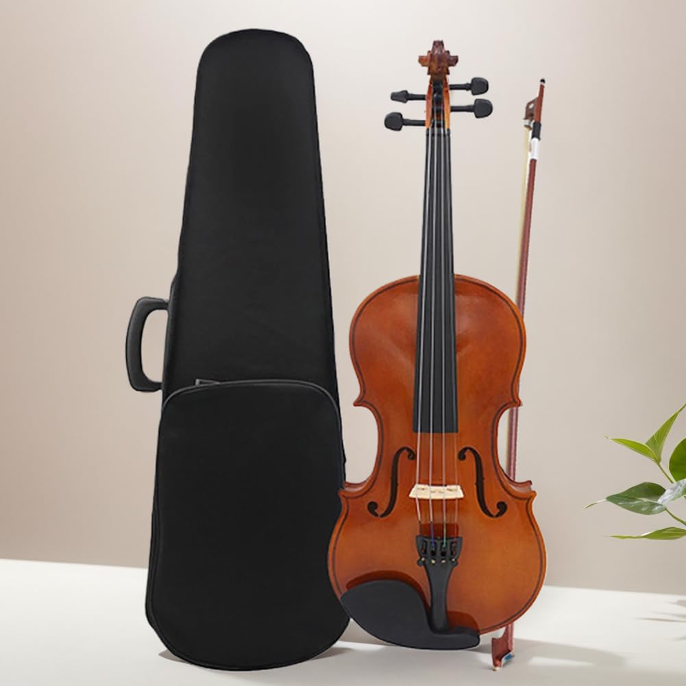 Violino 4/4 Kit a grandezza naturale con custodia Corde extra Accordatore for colofonia Set di violini for violino for studenti principianti adulti