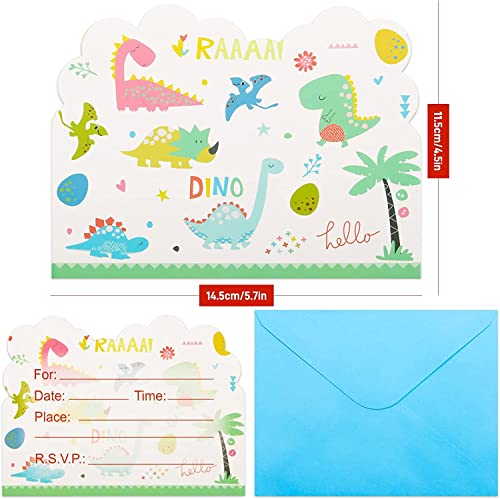 20PCS Carte Invitation, Carton Invitation Anniversaire Fille avec Enveloppe, Invitation Anniversaire Garcon, Carton… - Image 4