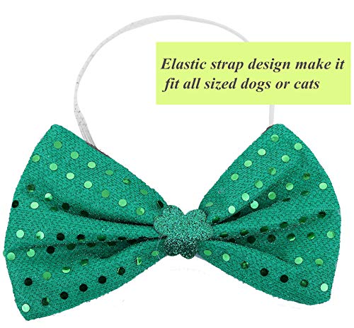 St Patricks Day Dog Costume - St. Patty's Day Doggie Headband And Green Bow Tie Kit #TOP4