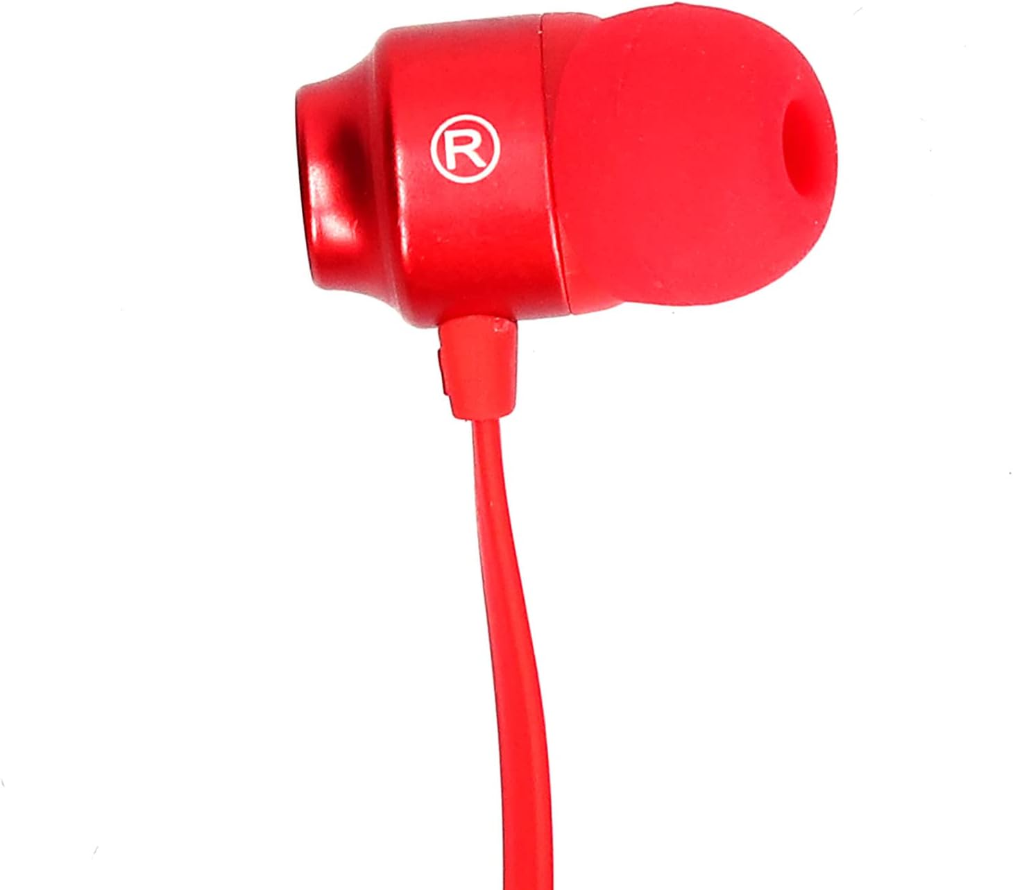Neckband Headphones, Portable Noise Reduction Headphones for Exercise and Sports (Red) - Image 4