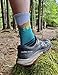 TODO 55% Merino Wool Hiking Socks - Durable, Breathable, Thermal - all Outdoor Activities (Falcon Turquoise, 43)