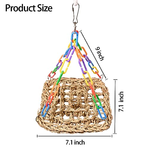 Image of Bearded Dragon Reptile Swing Hanging Bed Hammock Cute Lizard Swing Toy Cotton Lizard Bed Tank Accessories Decorate