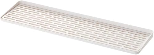 YAMAZAKI Sink Home Glass Plastic  Bandeja escurridora, tamaño único, color blanco