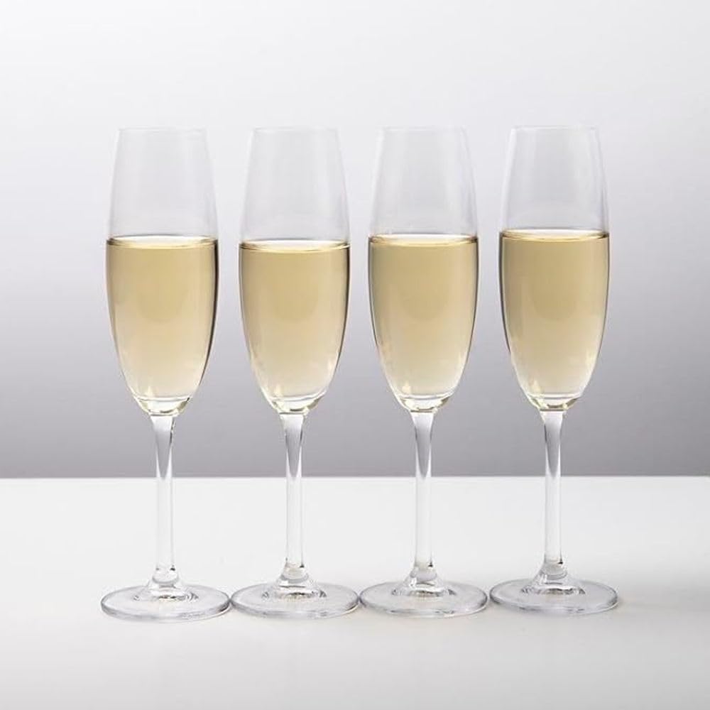 foresta Luxurious Stemmed Champagne Glasses Set of 6 (170ml), Sparkling Wine Glasses Set for Home Party || Wedding || Anniversary || Birthday || Christmas 2