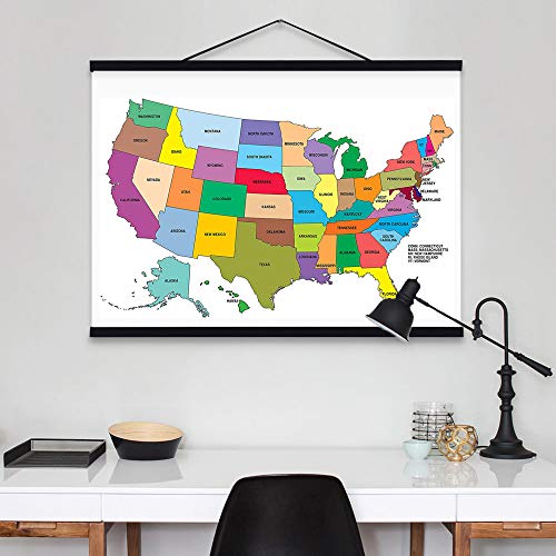 16X24 Magnetic Poster Frame Black, 16X20 Lightweight Wooden Picture Frame Hanger With Strong Magnet For Hanging Poster, Map, Photos, Paper Print, Oil Painting And Canvas Print Artwork, Easy To Install #TOP5