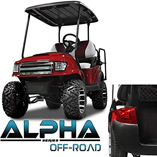 MADJAX Alpha Off Road Style Full Body Kit for Club Car Precedent Golf Cart in Red (2004-Up)