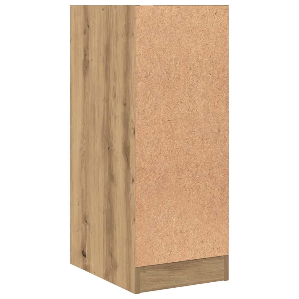 Armadietto da farmacista in rovere Artisan, 30 x 41 x 77,5 cm, armadietto da cucina con 2 cassetti e guide in metallo, per ufficio e soggiorno