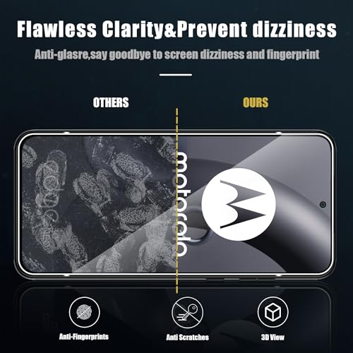 Holilo [2+2 Pezzi Vetro Temperato Pellicola per