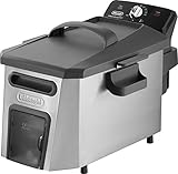 Freidora Cool Zone DeLonghi F 44510 CZ - Freidora (3 L, 1 kg, 3 L, Solo, Negro, Acero inoxidable, Independiente)
