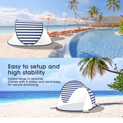 Isiler SWY-S002 Pop Up Beach Tent, Portable Outdoor Beach Shade Tent, Upf 50+ Baby Beach Shelter thumb #3
