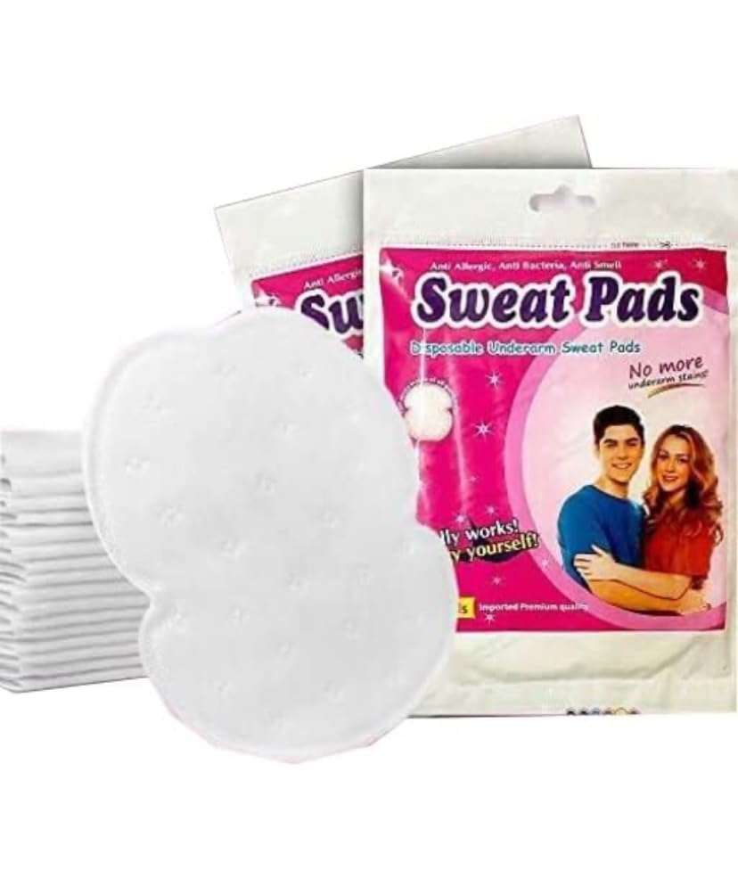 Saree Sweat Pads For Underarms Disposable Highly Absorbent Sweat Pads Cotton Anti Allergic, Anti Bacteria, Anti Smell Disposable Underarm Perspiration Pad for Men and Women, Pack of 10 Pcs-image-46