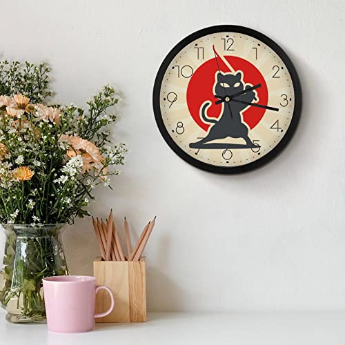 Horloge samouraï murale à grands chiffres pour lecture facile - 4