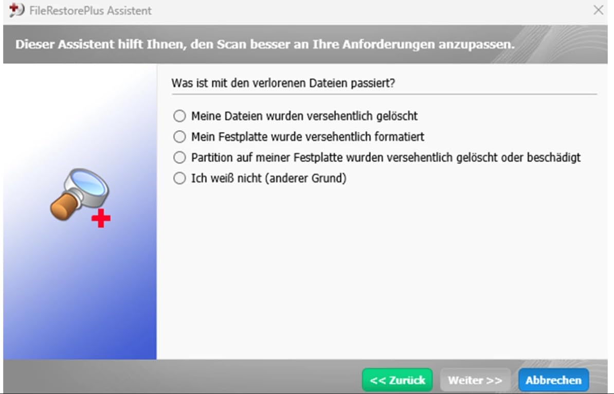 DataRecovery - Vollständige Wiederherstellung von über 550 Dateiformaten