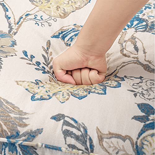 Mellcom Fabric Accent Chair, Modern Upholstered Armchair With Solid Leg, Leisure Single Sofa Chair For Living Room Bedroom Reading And Studio, Floral Print #TOP4