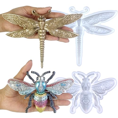 Moule résine époxy libellule abeille 3D démoulage facile - 2