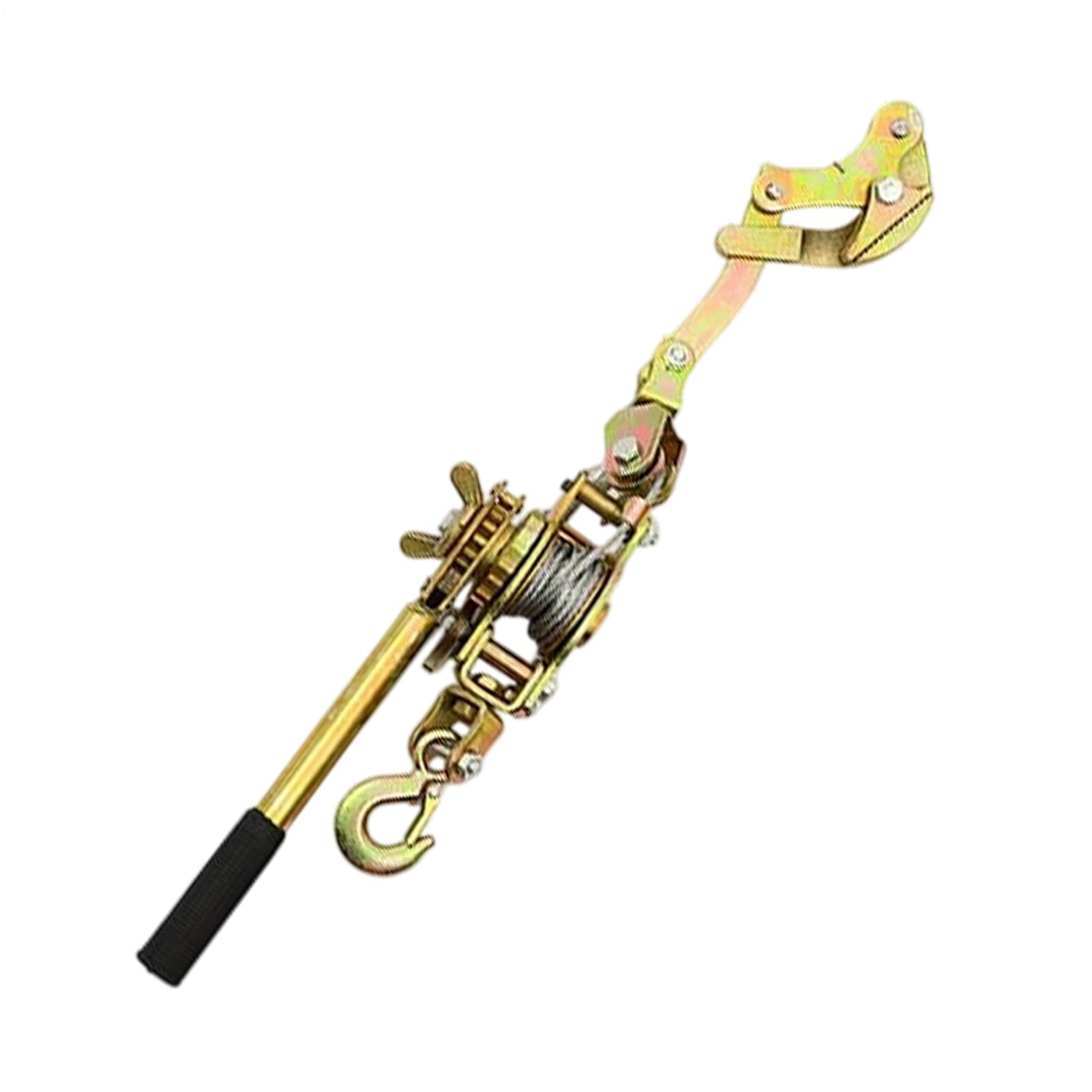 Tenditore per fune, in acciaio, 2 tonnellate/1 tonnellata, verricello manuale con morsetto per cavo, per agricoltura, costruzione di recinzioni, industria, giardino, cantiere, trattore, ombra