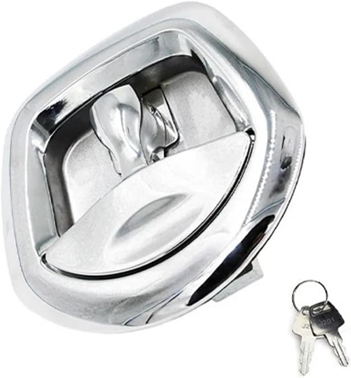 Off-Road Trailer Mechanical Door Lock Remote Control Power Operated Compression T Handle Whale Tail Locks 1Pcs(Black)