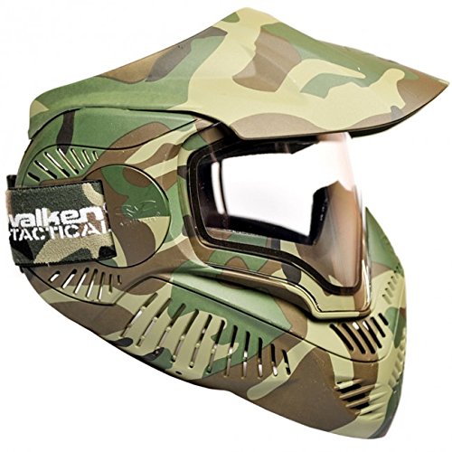 Valken Paintball MI-7 Goggle/Mask with Dual Pane Thermal Lens - Woodland
