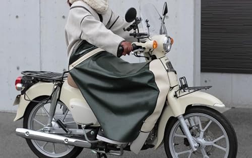 マルト(MARUTO) レッグシールド付きカブ用防寒ひざあて LC-MM01 グリーン