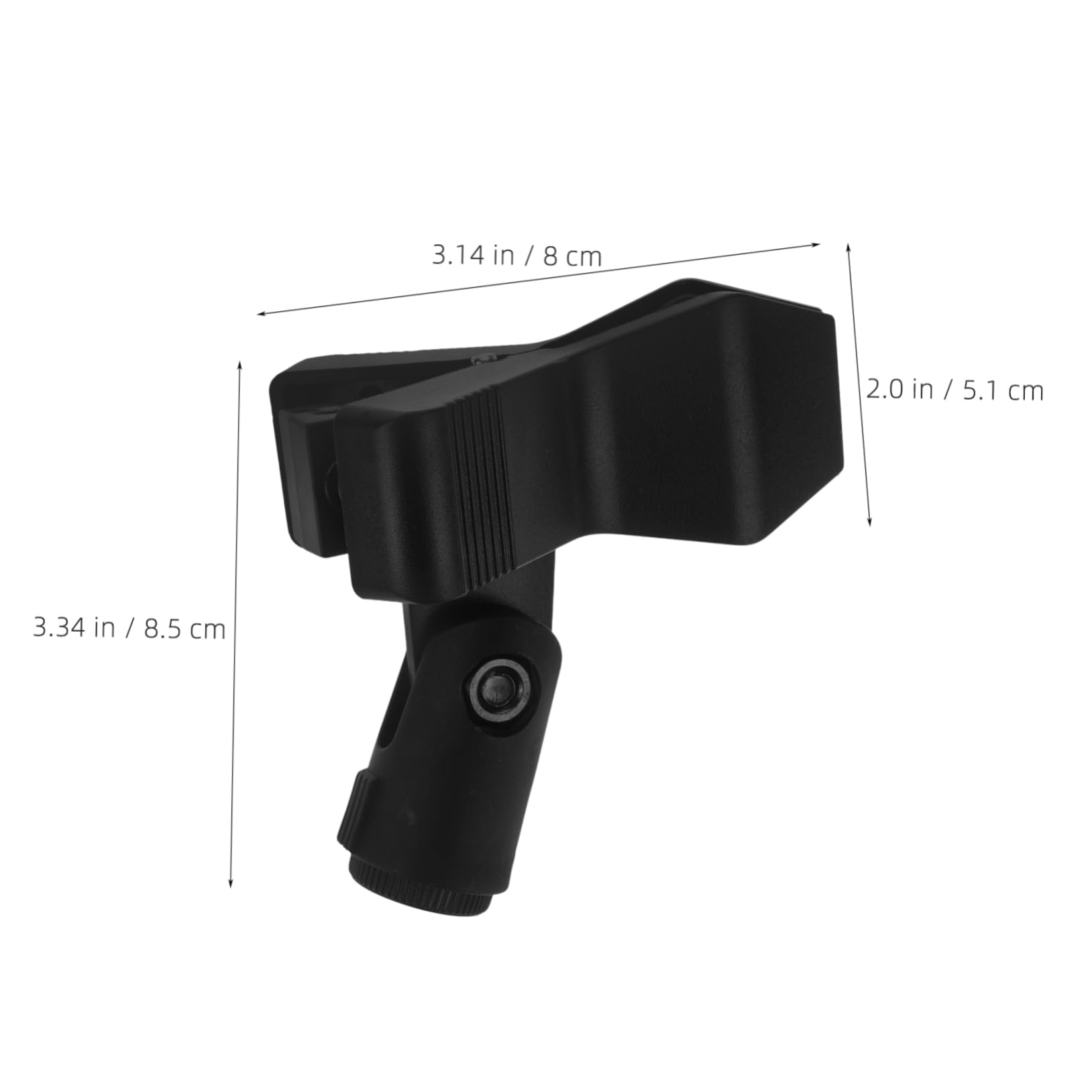 Toddmomy Clip Holder Set 4 Pack Plastic Mic Stand Clip Portable Clamp for Mic Easy to Use