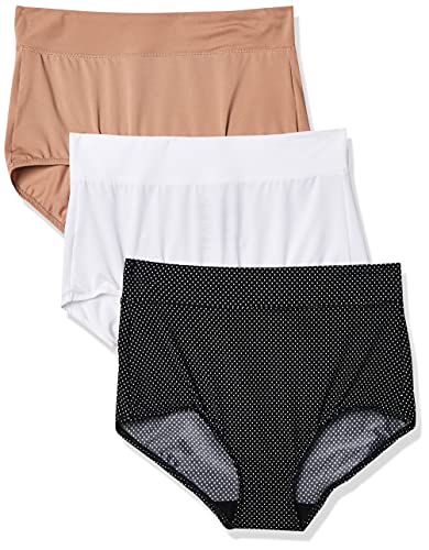 Image of Warner's Women's Blissful Benefits No Muffin Top 3 Pack Brief Panty