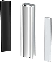 Vista 1 de Imán para Puerta de Ducha - Canal en U para Marco de Puerta con Golpeador de Metal y Imán para Puertas de Ducha de Cristal Giratorias de 1/8" 5/32