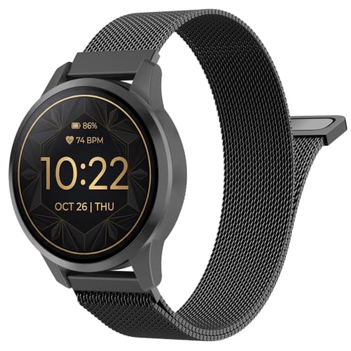 Image of 18mm 20mm 22mm Metal Watch Band Compatible with Venu 3S /2S /4 /3 /Vivoactive 4S /Vivomove 3S /Forerunner 255S /265S /Vivoactive 6 /5 /3, Quick Release Stainless Steel Mesh Strap for Men Women