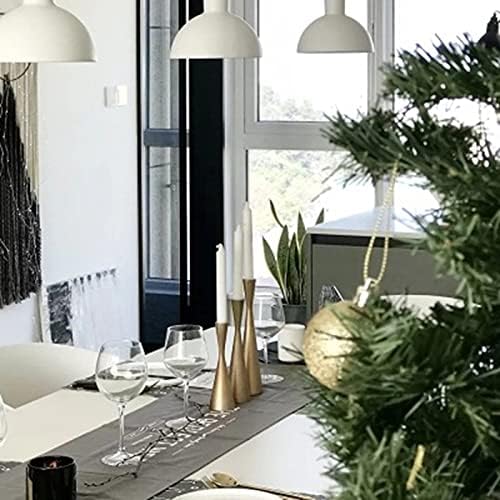 Miniatura 4 de Brass Gold Metal Taper Candlestick Holders Candle Holders Centerpiece Table Decorative Ornaments Candle Sticks Holder for Mantel Wedding