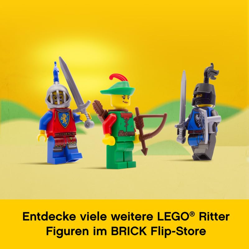 Lego Knight Figures Set: Forestman #1 with Sword and Shield - Expand Your Knight's Castle with Knights Mini Figures and Weapons - Image 4