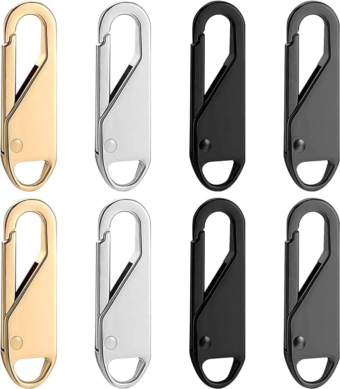 MAMELDI CREATION Zipper Pulls Replacement Luggage Zipper, Detachable Zipper Pulls Repair Kit for Luggage, Backpacks, Jackets, Handbags, Zipper Sliders Pull (5 Pcs Set)