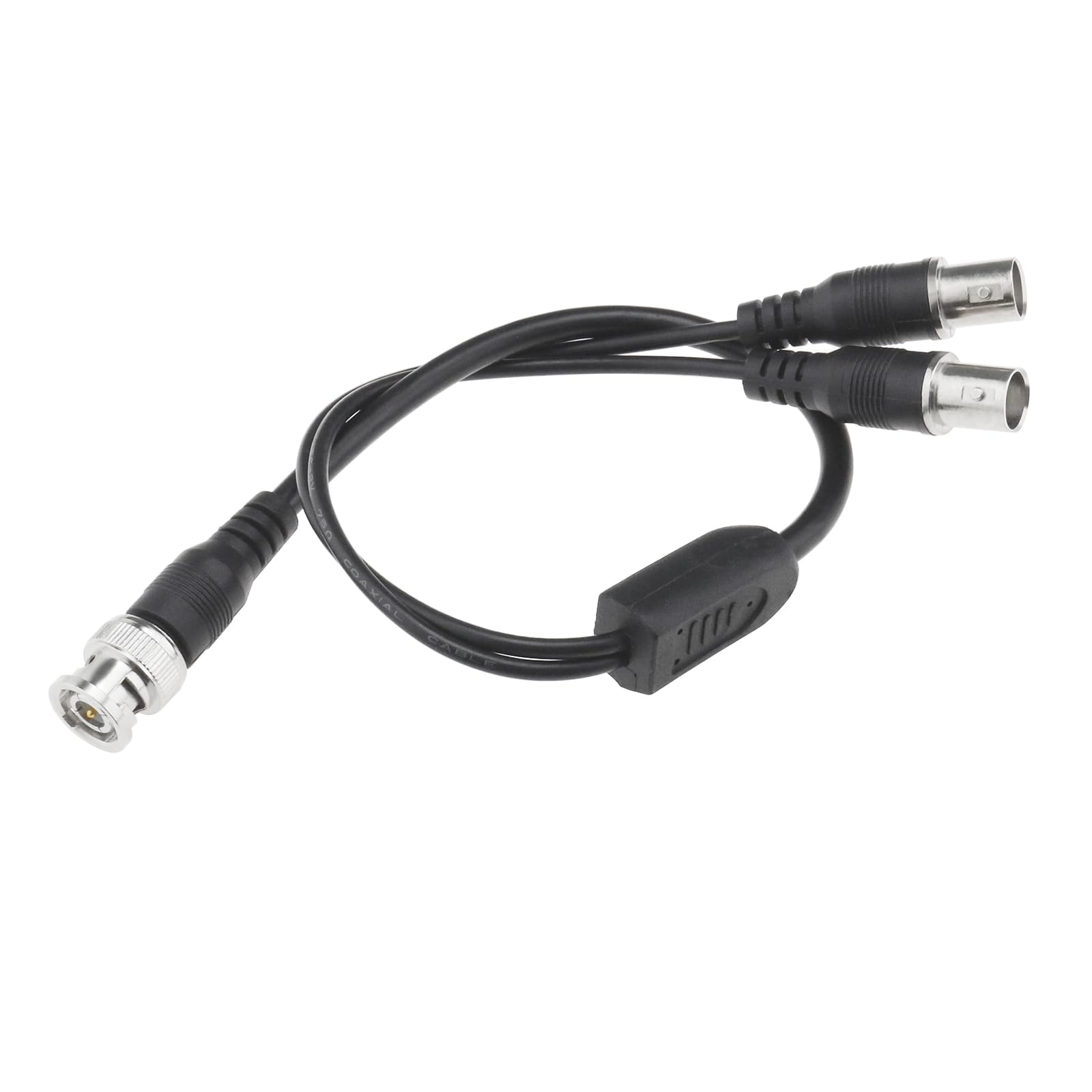 Cavo BNC Y Splitter Maschio A Doppia Femmina – 0.4m, RG59 75Ω, Per Telecamere CCTV E Video, Connettori Placcati Oro