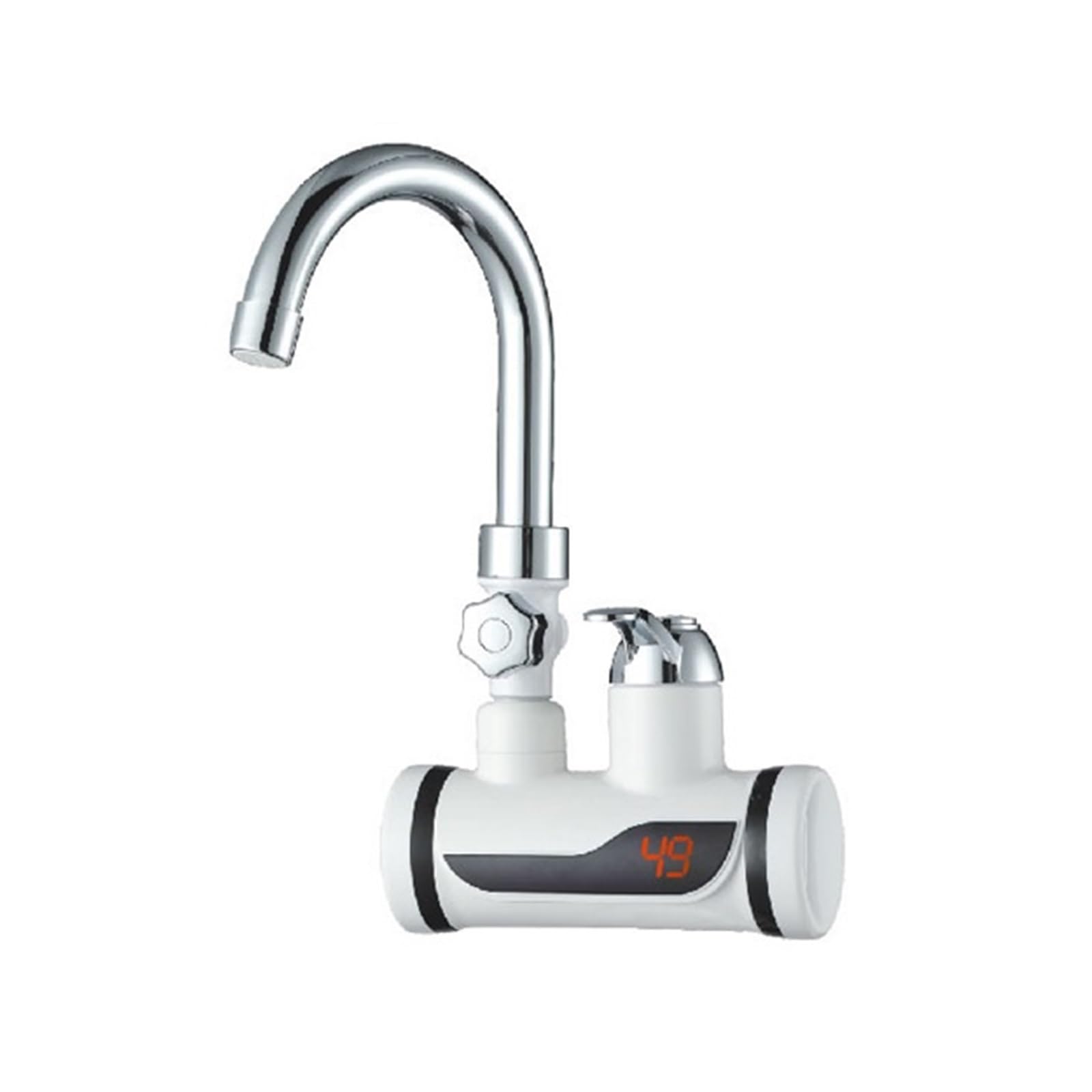 LNHHG Instant Tankless Electric Hot Water Heater Faucet Kitchen Instant Heating Tap Tankless Cold Water Heater Bathroom(Lateral Inflow)