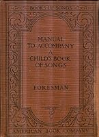 Manual to Accompany a Child's Book of Songs B000MJBQP2 Book Cover