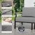 Kullavik Aluminum Patio Furniture Set,7 Pieces 10 Seat Metal Outdoor Furniture Conversation Set w/Swivel Chairs,Grey
