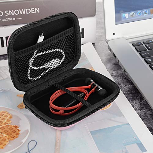 Geekria Nova Shield Case For Sony, Jvc, Audio-Technica, Panasonic Headphones, Replacement Protective Hard Shell Travel Carrying Bag With Room For Accessories (2 Packs/Pink) #TOP4