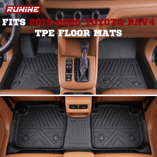 Image of Floor Mats Cargo Mat for Honda CRV 2023 2024 2025 2026 Car Mat Accessories(Include Hybrid), 2-in-1 All Weather TPE Floor Liners with Removable Carpet Layer, Custom Fit Waterproof Anti-Slip Car Mats