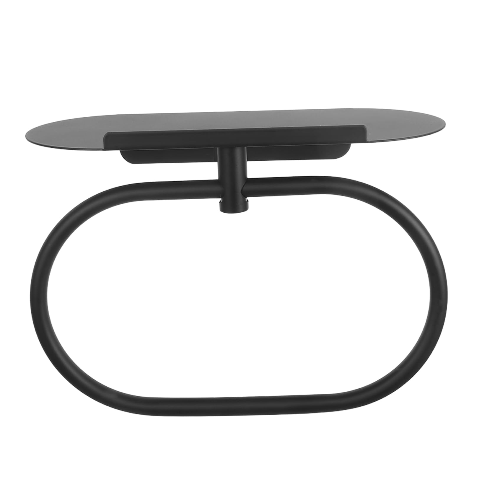 Porte serviette mural avec étagère en acier inoxydable ovale Yardenfun pour douche