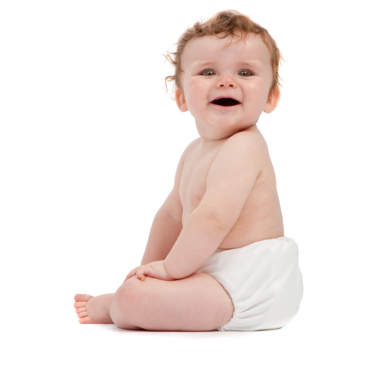 Bambino Mio, Miosolo Classic - Juego de pañales de tela, color blanco